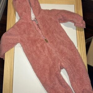 Carter's Soft Pink Fleece Kids Footie